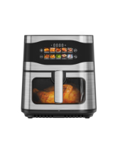 Friteuse à air intelligente OEM 9L à écran tactile, four électrique numérique sans huile, panier unique, économie d'énergie, cuisson rapide pour usage domestique