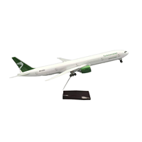 Modèle d'avion en résine Boeing 777-300ER de Turkmenistan Airlines à l'échelle 1/158, 47 cm, avec trains d'atterrissage - Cadeau de remise de diplôme et de Nouvel An