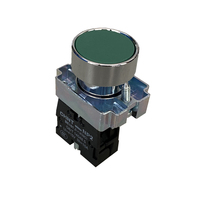 Interrupteur à bouton poussoir en métal Chint NP2, 22 mm, 1NO, vert, 10A, IP40, pour appareils électroménagers