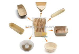 Cesta de fermentación de mimbre de ratán ecológica de colores para masa de pan de levadura, venta al por mayor, buen precio - Product Image 3