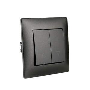 Interruptores de tipo de <span class=keywords><strong>descanso</strong></span> de Material de PC estándar europeo de fábrica Interruptor de cortina de uso doméstico de 10A 250V ~ con interruptores de pared de resorte - Product Image 3