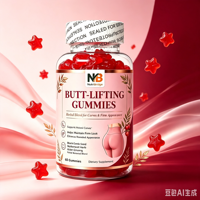Achat en gros de Gummies véganes haute puissance pour le rehaussement des fessiers et l'amélioration du rapport taille-hanches