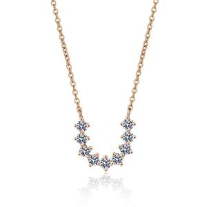 เครื่องประดับเพชรโมอิส S925รูปตัวยูวินเทจเครื่องประดับเงินแท้ - Product Image 1