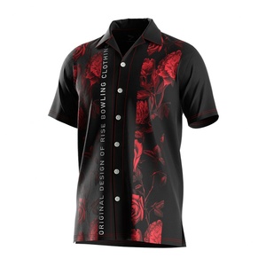 Chemise de sport pour homme à séchage rapide, pour musculation, Crossfit, bowling, décontractée, été, à bas prix, avec boutons - Product Image 1