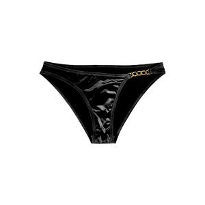 Ropa interior Punk, cadena de Metal, tangas sexis para mujer, bragas nuevas sensuales, calzoncillos femeninos, lencería con letras, bragas íntimas negras calientes - Product Image 4