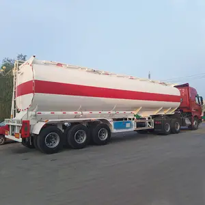 Tri Axle 36000 40000 60000 Litros Tanque de aceite de agua Camión cisterna de combustible Semi remolque