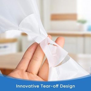 ถุงขยะแบบม้วนสำหรับเสื้อยืด ถุงขยะแบบเสื้อกั๊ก จัดเก็บง่าย สำหรับซุปเปอร์มาร์เก็ต - Product Image 6