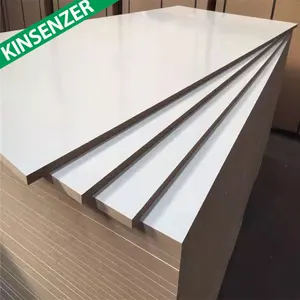 Hersteller MDF-Platte Hochwertige MDF-Platte mit Melamin beschichtung Günstiger Preis für Möbel herstellung Weiß Doppelseitiges Melamin-MDF