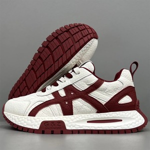 Nouvelles chaussures compensées à semelle épaisse pour hommes, tendance, luxueuses, polyvalentes, sportives, décontractées, pour la marche et les loisirs - Product Image 5