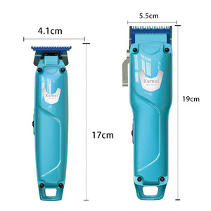 Tondeuse à cheveux électrique Kemei KM1876, longueur réglable de 19 cm, alimentation par batterie, double charge - Product Image 1