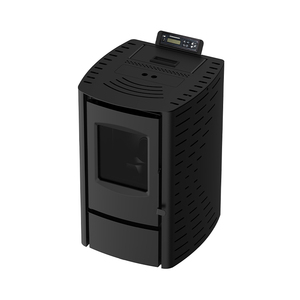 Poêle à granulés de bois portable moderne de 6 kW, design européen, en fer et en acier, pour une utilisation en intérieur dans le salon, la villa, l'hôtel - Product Image 6