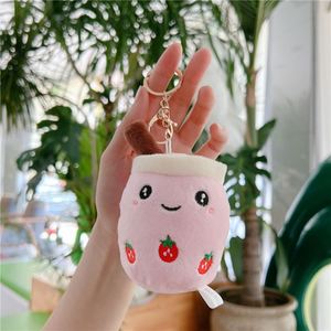 Bán Buôn 10Cm Dễ Thương Claw Máy Đồ Chơi Sang Trọng Bong Bóng Trà Ly Boba Keychain Kawaii Trà Sữa Cốc Đồ Chơi Nhồi Bông Cho Trẻ Em Quyến Rũ Mặt Dây Chuyền - Product Image 3