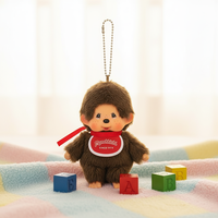 Gantungan Kunci Boneka Monyet Feiya Monchichi 11-30cm Mainan Anime Baru Impor Figur Lucu Boneka Hewan Imut Gantungan Tas Ransel