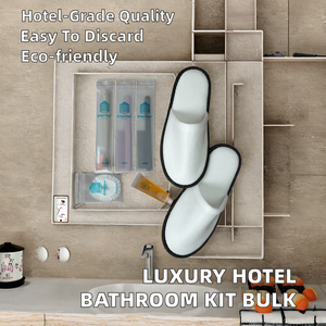 Juego Completo de Artículos de Baño de Lujo para Hotel, Kit de Amenidades Desechables de Plástico para Huéspedes, Champú, Gorro de Ducha, Maquinilla de Afeitar, Paquete de Servicio - Product Image 2