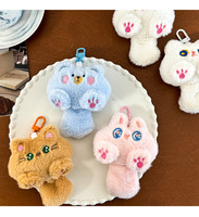 Porte-clés chat en peluche doux et mignon à longue queue, pendentif de sac, jouet de dessin animé Kawaii, accessoires pour filles et couples, le plus vendu