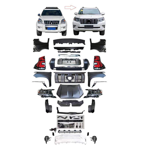 Kit carrosserie PP et métal pour FJ120 2003-2009, mise à niveau vers FJ150 2018-2023, pièces de lifting extérieur automobile pour Prado FJ120 20 - Product Image 1