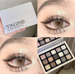 Palette Ombretti 15 Colori del Produttore, Tonalità Cemento Opache e Shimmer, Palette Ombretti Multicromatici Private Label per <span class=keywords><strong>Donne</strong></span> - Product Image 3