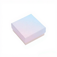Boîte à bijoux carrée 7,5x7,5 cm en forme de Ciel et Terre pour colliers et bracelets, en gros, en stock