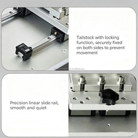 125mm 3-Backen-Hohlrotationsindexiertisch-Set mit pneumatischem Spannstock und Steuerbox, Hohlrotationsplatte für Lasermaschinen