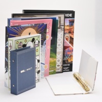 Album à anneaux en papier personnalisé OEM, multi-usages, pour catalogue/carnet/porte-cartes photo, recyclable, durable, impression UV/numérique