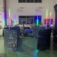 2025 nouveauté pas cher fête événements Led lumières Kit 360 rond Photo stand bannière toile de fond