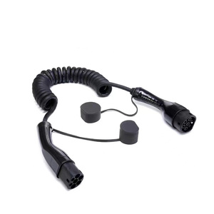 Câble de charge enroulé EV RV Rallonge en <span class=keywords><strong>spirale</strong></span> pour chargeur de véhicule électrique Câble d'alimentation flexible et durable - Product Image 6