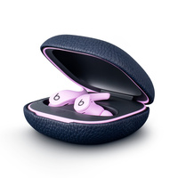 L'étui pour casque en cuir véritable accepte l'étui pour écouteurs en cuir de vachette à motif de litchi luxueux OEM pour Beats Fit Pro