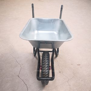 Carretilla de Jardín de Acero Resistente con Capacidad de Carga Máxima de 200 kg, Rueda Neumática de PU, Fácil Montaje, Uso en Construcción y Agricultura, Modelo WB6414T 1 - Product Image 4