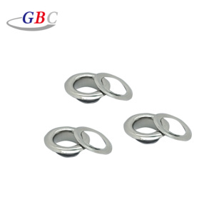 Œillet en acier inoxydable sans nickel 9*17mm finition argentée style punk avec finition cuir pour chaussures - Product Image 3
