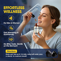 Gouttes de complexe de shilajit Solilan en marque privée, 16 en 1, vitamines extra-fortes, résine de shilajit purifiée, liquide oral, aliment santé pour adultes