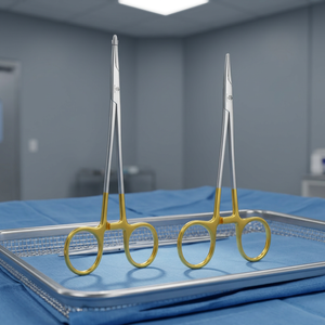 ที่จับเข็ม/ด้ายเย็บผ่าตัดแบบใช้มือถือ รุ่น Blush Surgical TC Mayo Hegar Needle/Suture Holder Driver SI-OIS-0001 ทำจากเหล็กกล้าผ่าตัดแบบใช้ซ้ำได้ สีทอง - Product Image 3