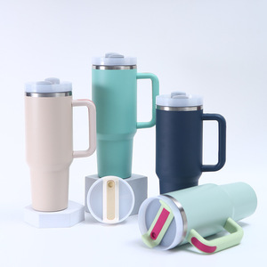 Regalo de Navidad 2024, Botella de Agua de Acero Inoxidable de 40 oz, a Prueba de Fugas, con Asa y Tapa, Aislada al Vacío, con Pajita para Viajar - Product Image 1
