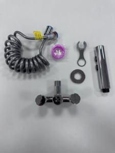 Ensemble de robinet de bidet à main en acier inoxydable moderne pour salle de bain WC buse de douche à pression pour le nettoyage des hôtels - Product Image 4