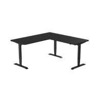 Bureau d'angle pour ordinateur de bureau JIECANG, table d'étude, 3 pieds, bureau électrique debout en forme de L