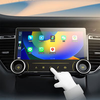 Monitor mobil 11.5 inci Android 12, pemutar Dvd dasbor mobil layar sentuh 2.4/5G WIFI BT 5.0 navigasi musik film
