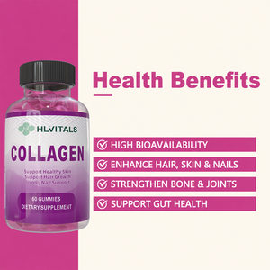 Gommes à mâcher multi-collagène OEM avec biotine, vitamine C, acide hyaluronique, 60 unités - Product Image 5