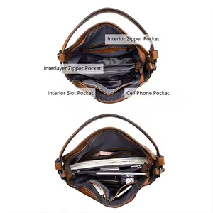 Bolsos de Mano de Cuero PU Personalizados al por Mayor, Bolsos de Hombro Tipo Hobo para Mujer - Product Image 4