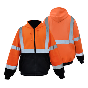 Vendita calda alta visibilità riflettente costruzione camicie da lavoro manica lunga gilet di sicurezza in poliestere impermeabile Logo personalizzabile - Product Image 1