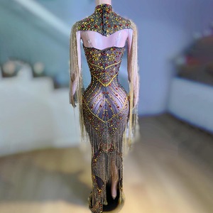 Novance Y4088 Prodotti di Tendenza per Dropshipping Abiti da Club di Lusso Abbigliamento Sexy da Donna Abbigliamento da Boutique da Donna con Strass - Product Image 4