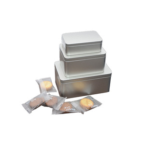Benutzer definierte bedruckte Metall-Keksdose Kleine Metalls ch arnier verpackung Blechdose Lebensmittel qualität Behälter Tiernahrung Blechdose <span class=keywords><strong>Box</strong></span>