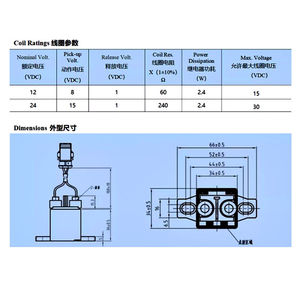 Relais électromagnétique haute tension 150A DC, DC12V24V48V72V, charge moteur, contacteur E150-012-1H-UC - Product Image 6