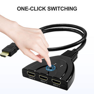 Conmutador <span class=keywords><strong>HDMI</strong></span> 2.1 GC 8K 3 en 1, Hub Divisor <span class=keywords><strong>HDMI</strong></span> de 48 Gbps y 4K a 120 Hz con Cable Pigtail para PS5, Xbox, Monitor - Product Image 1
