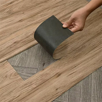 Piso de Vinilo Impermeable, Losetas de Vinilo Adhesivas de PVC con Diseño de Espiga, Piso Vinílico Autoadhesivo