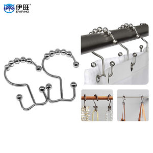 Crochet double face multi-usages en acier inoxydable antirouille pour rideau de douche et salle de bain - Product Image 5