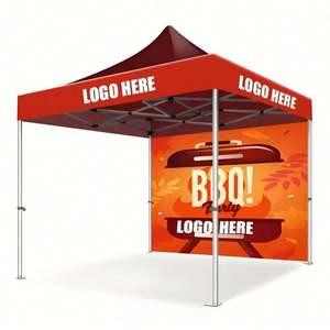 Custom 10 X 10 ft Outdoor <b>Trade</b> <b>Show</b> <b>Tent</b> With Backwal & Two Halfwalls for Advertising for Outdoor Exhibitions - Product Image 2