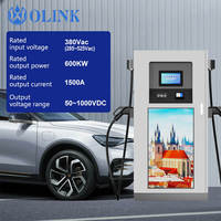OLINK OEM ODM Certifié CE Chargeur EV Commercial de Niveau 3 600 kW DC CCS2 GBT OCPP Station de Recharge pour Voitures Électriques avec Écran LCD 32 Pouces