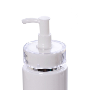 Botellas de plástico PET transparentes blancas con hombros planos, botellas para loción, venta al por mayor de fábrica, en stock. - Product Image 6