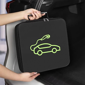 Bolsa de Almacenamiento para Cable de Carga de Vehículos Eléctricos, para Enchufes y Tomas de Cargadores de Vehículos Eléctricos, Impermeable, Ignífuga, Contenedor para Equipos - Product Image 1