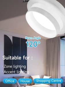 Downlight Empotrable Dorado Brillante de Aluminio AC85-265V GX53 002, Iluminación Negra Integrada/Luces LED de Tubo/<span class=keywords><strong>Focos</strong></span> de Techo para Interiores - Product Image 4