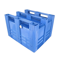 Caisse en plastique HDPE écologique de grande capacité 1200*1000 de fabrication originale pour fruits et légumes avec bouchon d'eau